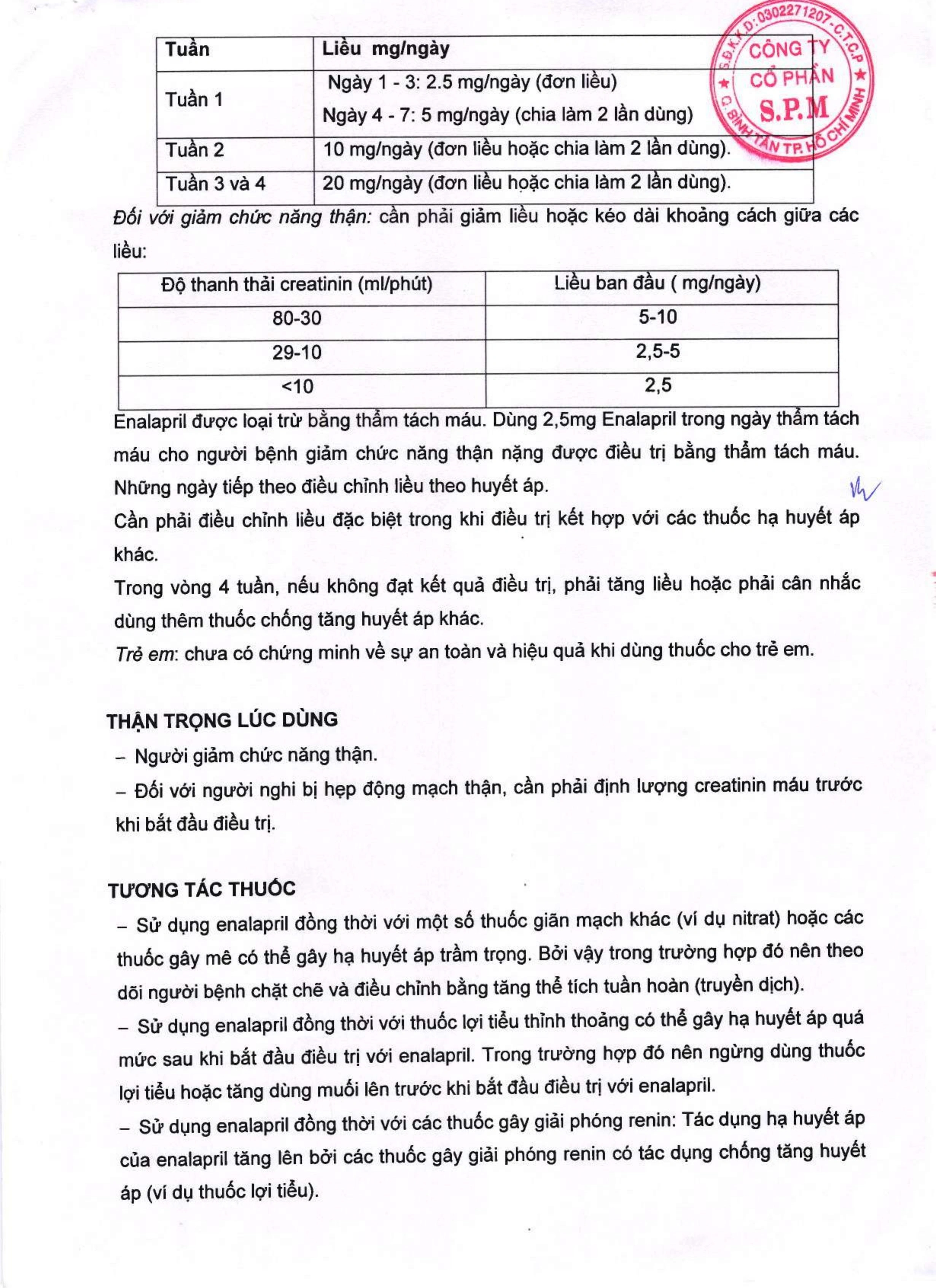 Cerepril 10mg điều trị tăng huyết áp, suy tim (3 vỉ x 10 viên) - 4